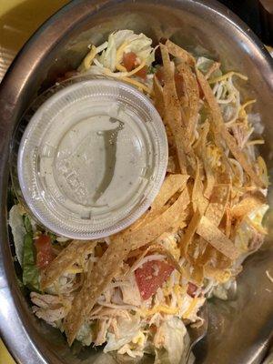 Huge but tasteless Shredded Chicken Salad