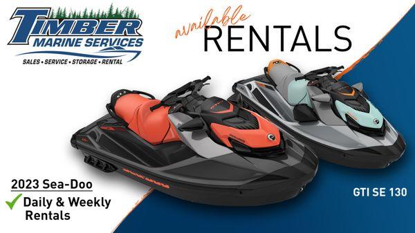 Sea Doo Jet Ski Rentals with trailer, daily and weekly rates with Pick up and Delivery options in Hayward Wisconsin