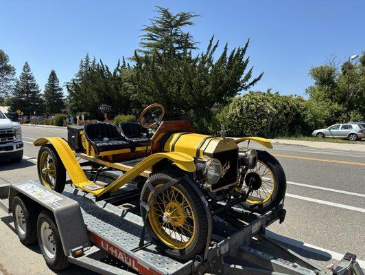 Historic car in this cute historic town