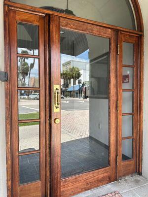 High-security lock installation using Mul-T-Lock high-security cylinder.