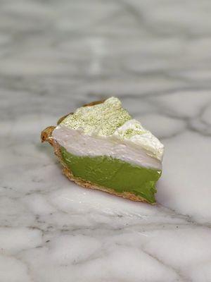 matcha cream pie slice (takeout) (08/2023)