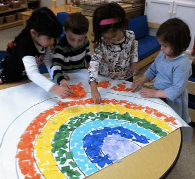 learning by working together is a big value at Shalom School