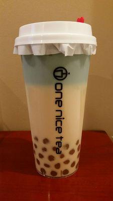 Ice Blue Pearl Milk Tea