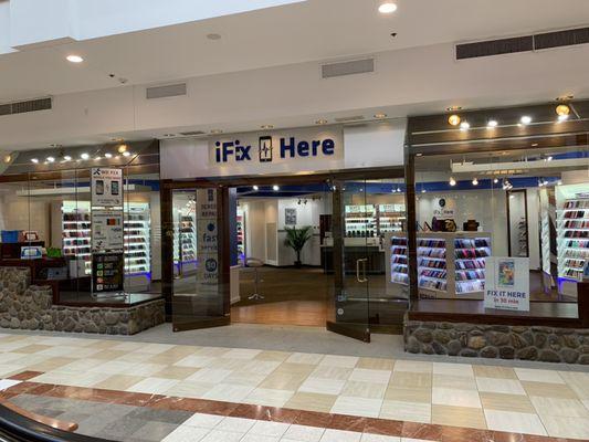 iFixHere Store on the lower level in front of Barnes & Nobels.