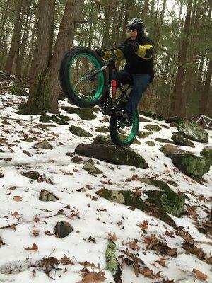 fat biking at  B street