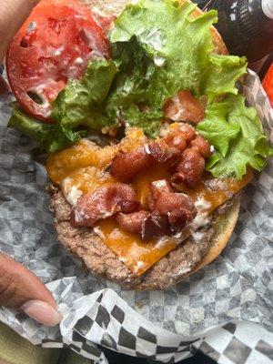 Bacon cheese burger