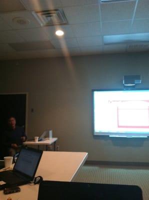 Joe teaching on property websites!