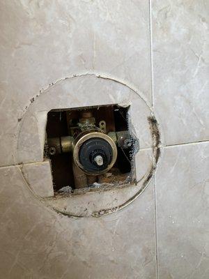 Replaced delta shower cartridge