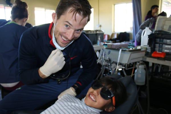 Dr Bierman working at Casa de Paz orphanage with Dental Care for Children.