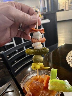 The " Gourmet Bloody Mary" gets the full " Buffet"