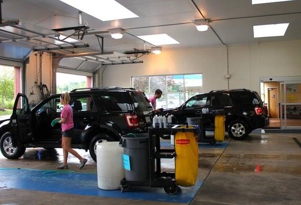 Busy day, clean cars!