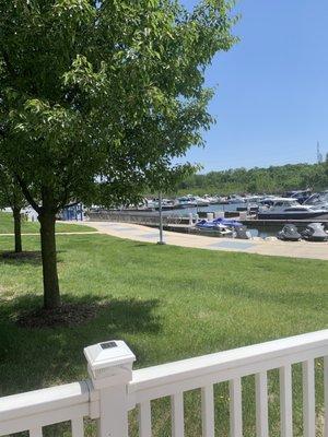 View from the patio