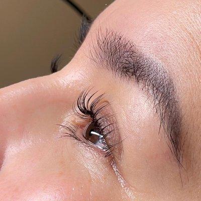 Lash lift and tint