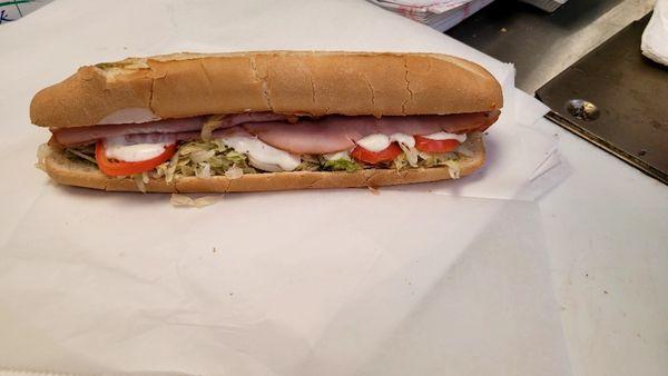 Toasted turkey, bacon ranch sub