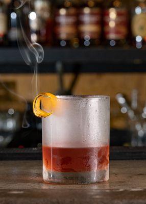 Al' Rye:
Rye, Aperol, Cardamaro, and burnt orange.