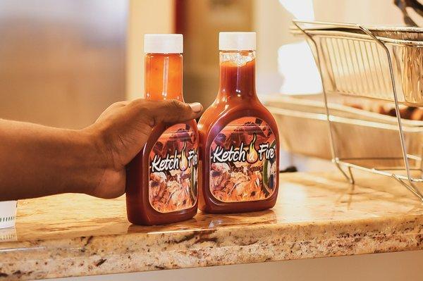 KetchAFire Jerk Sauce it's like when spicy meets sweet they complement each other in both flavor and blend . affordable and delicious..