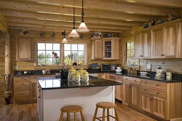 Norway Log Home Kitchen