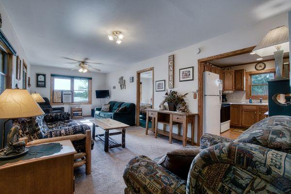 Living area in cabin