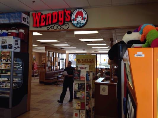 This Wendy's is located inside a Pilot Travel Center