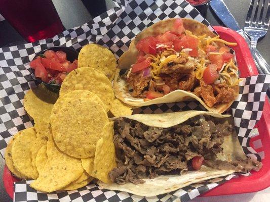 Southwest Chicken Taco and Philly Cheesesteak Taco