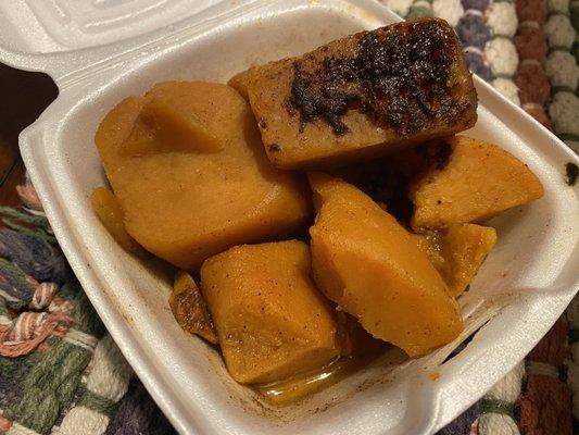 Candied yams with cinnamon