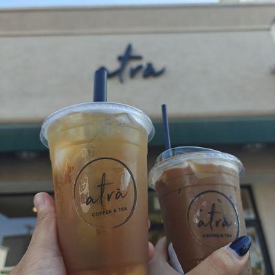 Lychee yuzu and classic vietnamese coffee. Service was great!