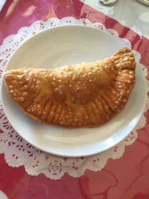 Beef empanada. One each for my older kids...and both disappeared pretty quickly.