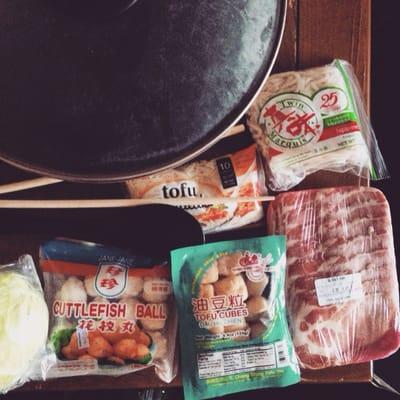 Mom's is great for buying hot pot ingredients!