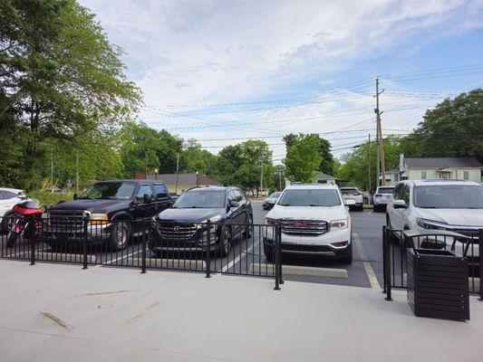 Available parking, with handicap  accessibility