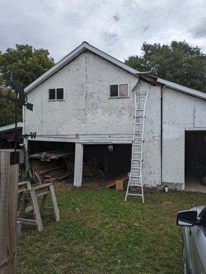 Before barn remodeling