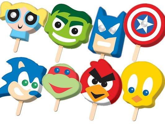 Character Popsicles