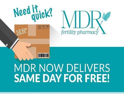 MDR is now offering free same day delivery to Southern California. Call us for details!