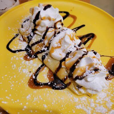 crepes- filled with nutella or cream cheese