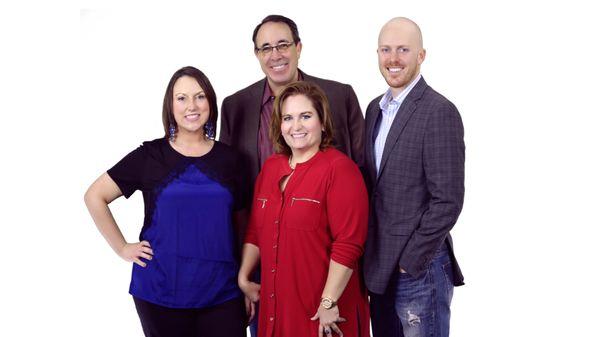 Meet the team Kari & Brad Witt, Tyler Bundy, Amber Payne. Hard at work for our real estate clients