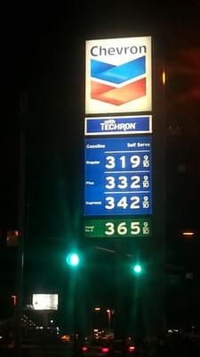 And i just paid $3.17 for Premium at Arco.   AND I spotted another Arco even lower than that!   I need to shop around more. :-)