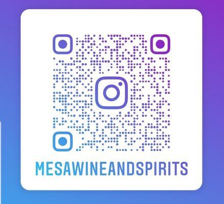 Follow our instagram for latest updates @mesawineandspirits