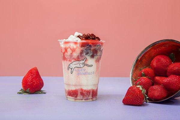 Strawberry Bingsoo Sundae