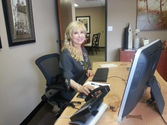 Jeannie - our leader - hard at work for our clients!