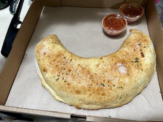 Mushroom calzone