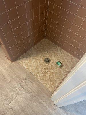 Pee on floor from resident that needed help