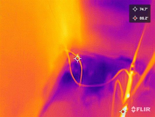 Thermal imaging found slab leak