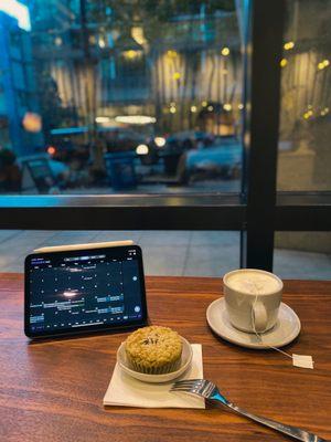 London fog and matcha scone