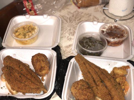 Shrimp & Catfish with 2 Sides