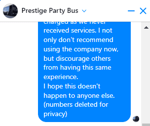 Prestige Party Bus