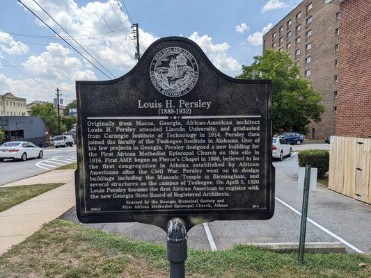 Louis H. Persley Historical Marker, Athens