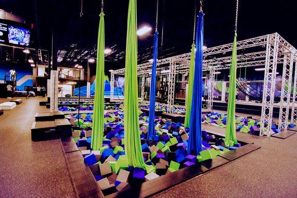 Defy Gravity as you soar through the air on our custom Aerial Silks!