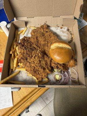 Tenderloin sandwich