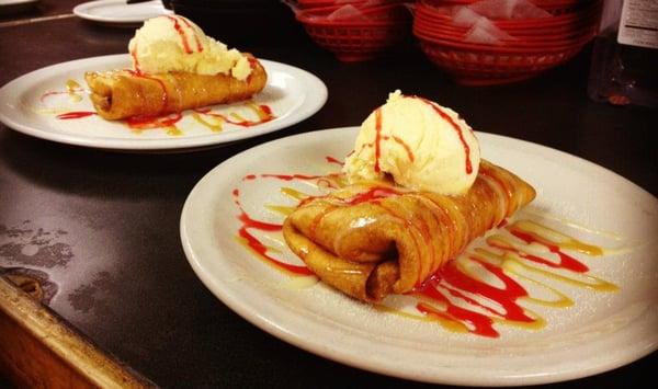 Banana Chimichanga for dessert!