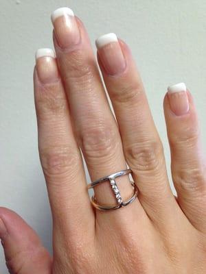 Gel French manicure