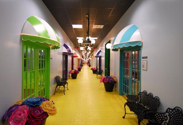 The Yellow Brick Road (Most student activities and rewards are located off of this corridor.)